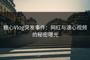 糖心Vlog突发事件：网红与溏心视频的秘密曝光