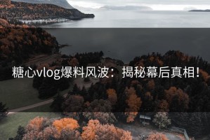糖心vlog爆料风波：揭秘幕后真相！