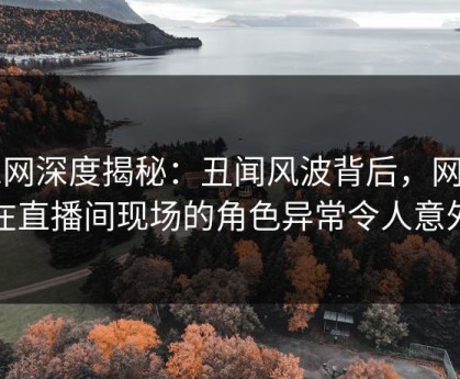 91网深度揭秘：丑闻风波背后，网红在直播间现场的角色异常令人意外