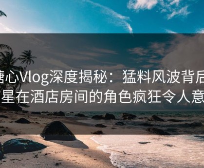 糖心Vlog深度揭秘：猛料风波背后，明星在酒店房间的角色疯狂令人意外