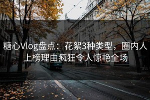 糖心Vlog盘点：花絮3种类型，圈内人上榜理由疯狂令人惊艳全场